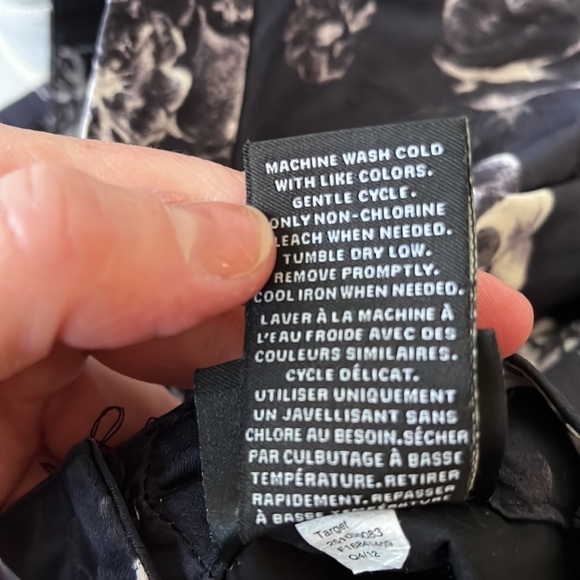 Prabal Gurung for Target Gray Navy Purple Floral A-line Circle Skater Midi Skirt - Picture 5 of 5